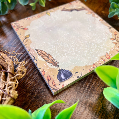 Ink and Quill Memo Pad Small
