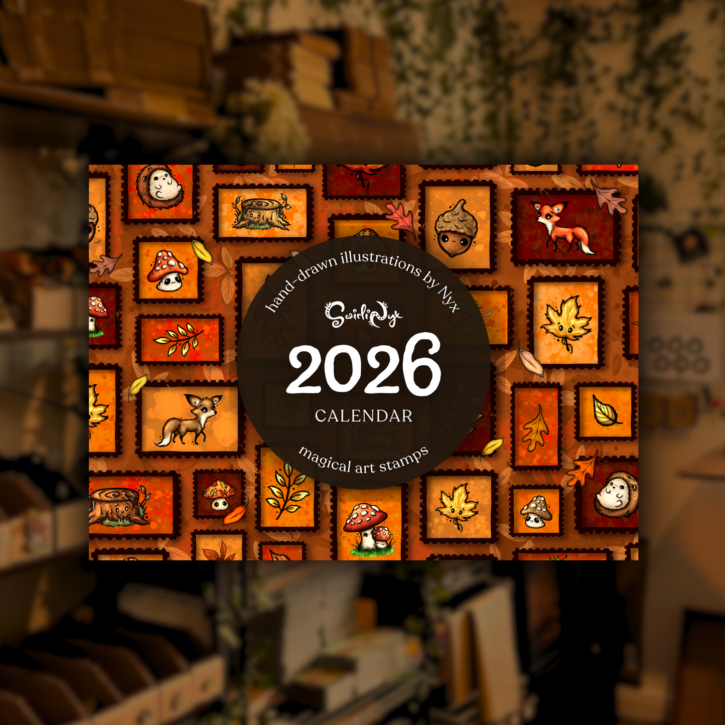 Magical Stamp Wall Calendar 2026