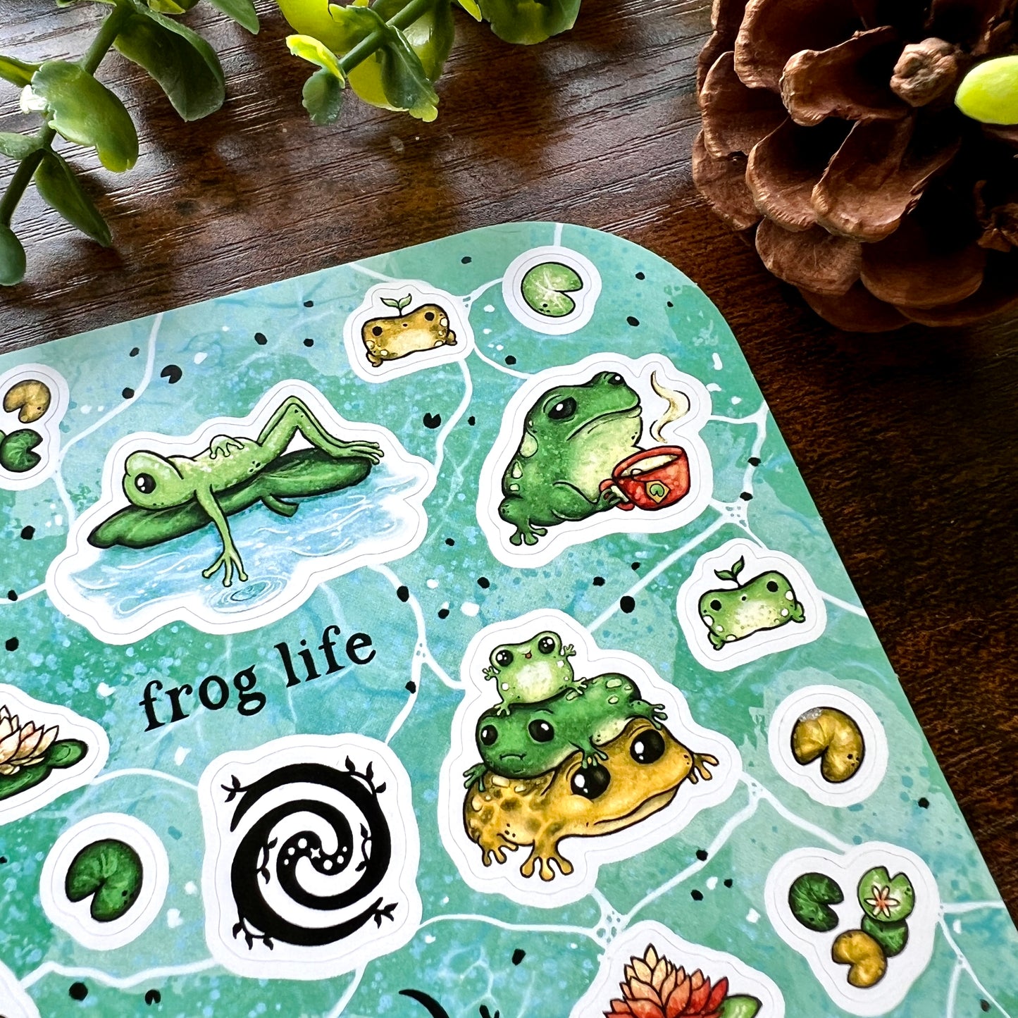 Classic Frog Life Sticker Sheet