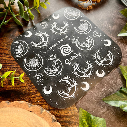 Dark Lunar Leaves Sticker Sheet
