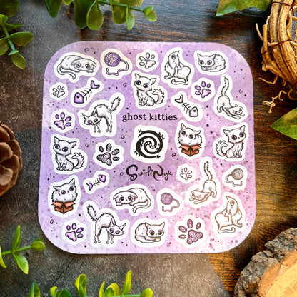 Ghost Kitties Sticker Sheet