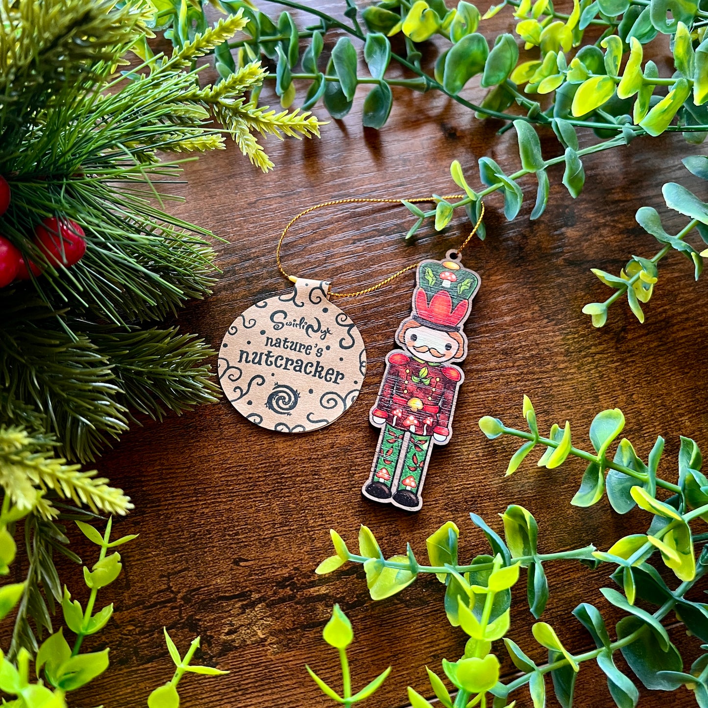 'Hans' Nature's Nutcracker Wooden Decoration