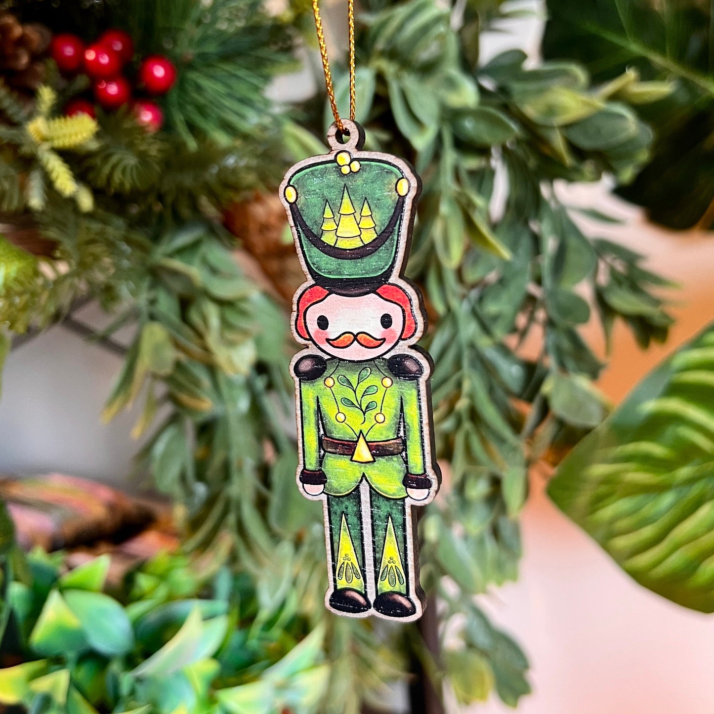 'Frederick' Nature's Nutcracker Wooden Decoration