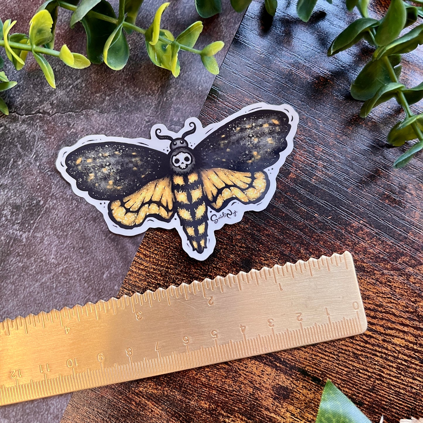 Death Moth Clear Sticker