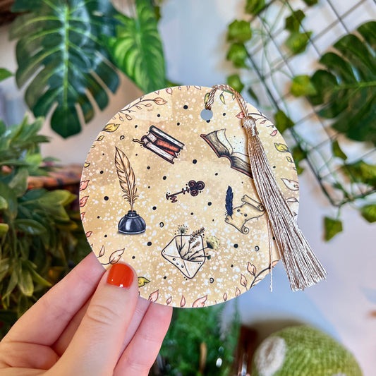 Book and Quill Bookmark