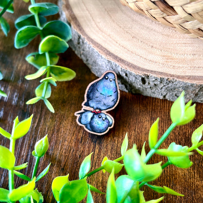 Pigeon Stack Wooden Pin