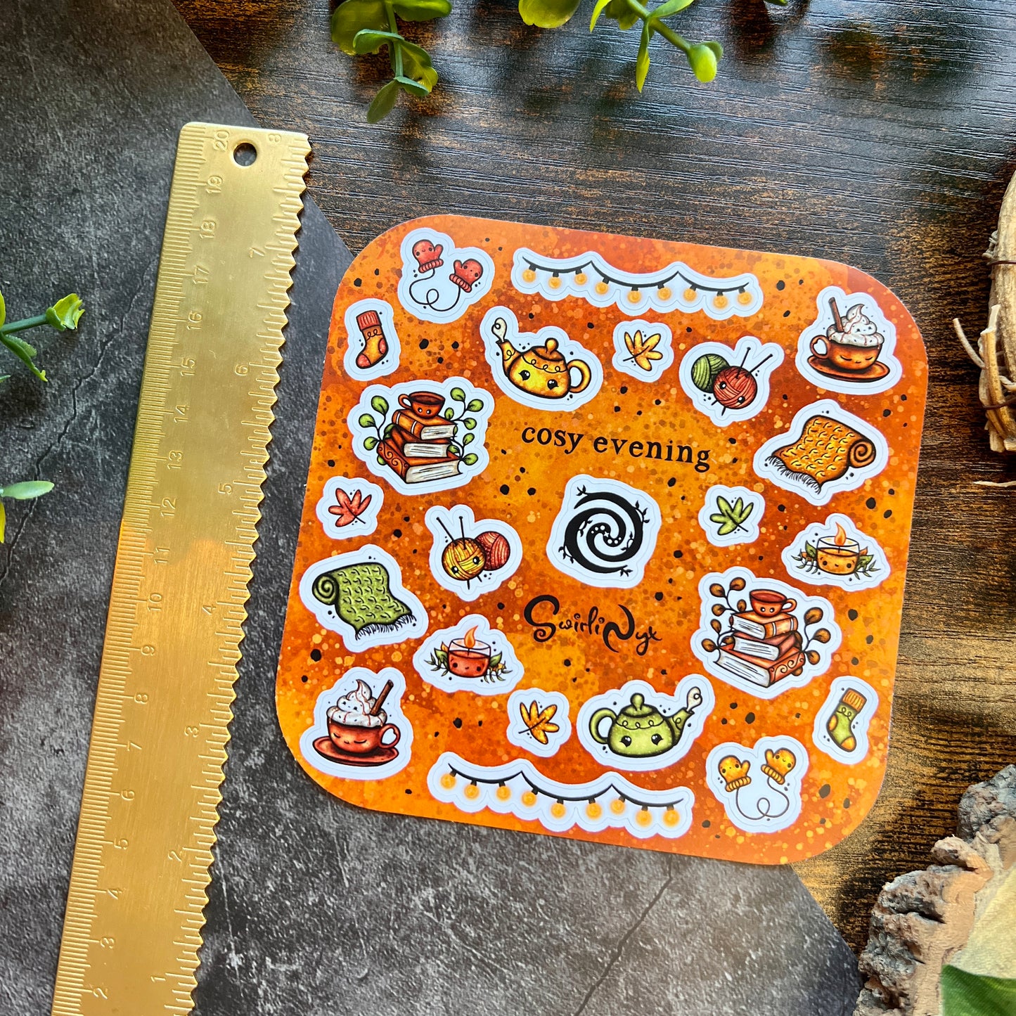 Warm Cosy Evening Sticker Sheet