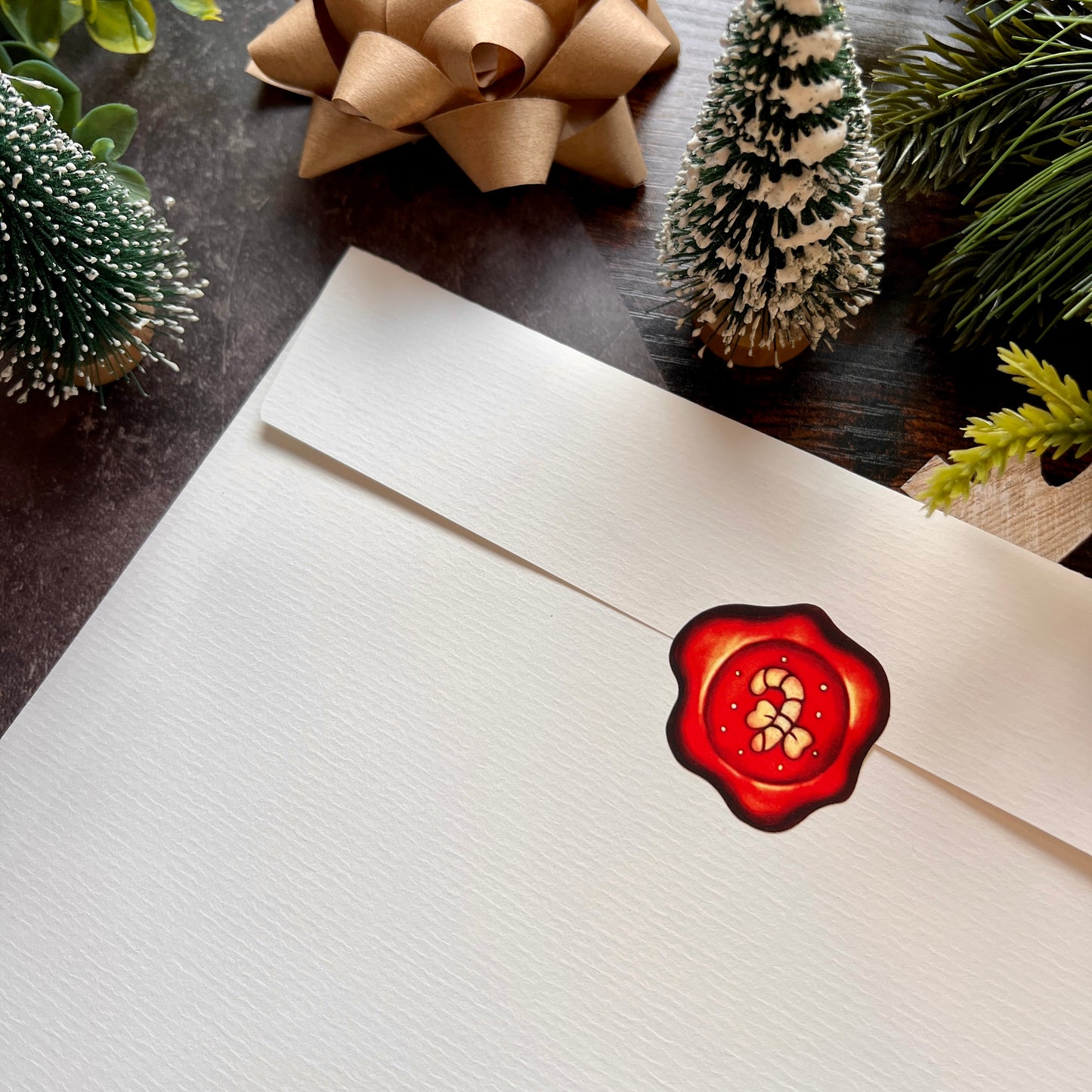 END OF LINE Festive Wax Seal Sticker Sheet