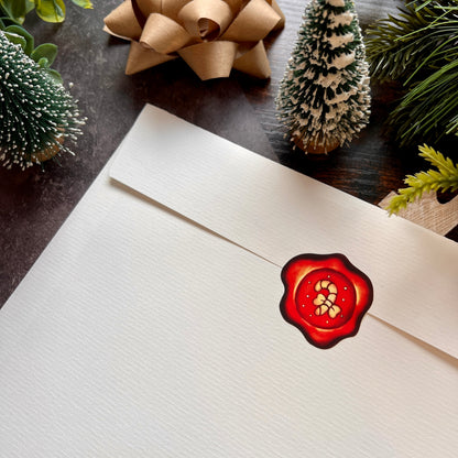 END OF LINE Festive Wax Seal Sticker Sheet