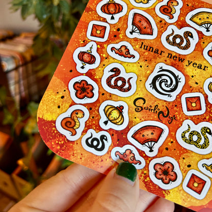 Lunar New Year Sticker Sheet 2025