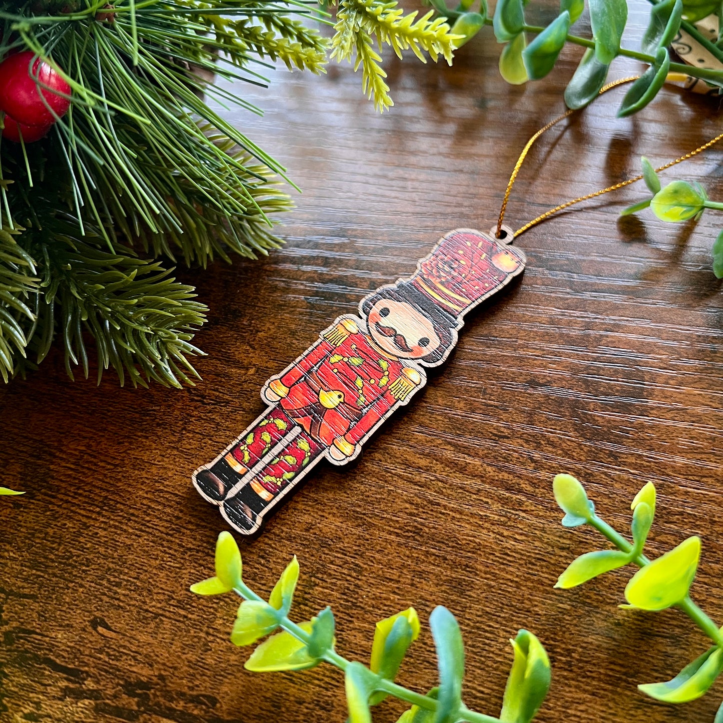 'Wilhelm' Nature's Nutcracker Wooden Decoration