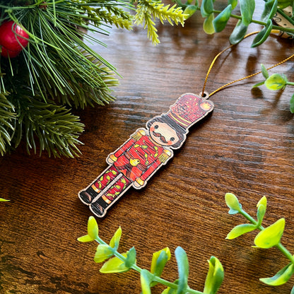 'Wilhelm' Nature's Nutcracker Wooden Decoration