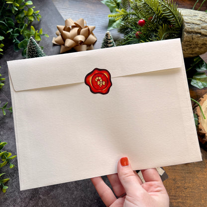 END OF LINE Festive Wax Seal Sticker Sheet