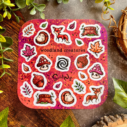 Dusk Woodland Creatures Sticker Sheet