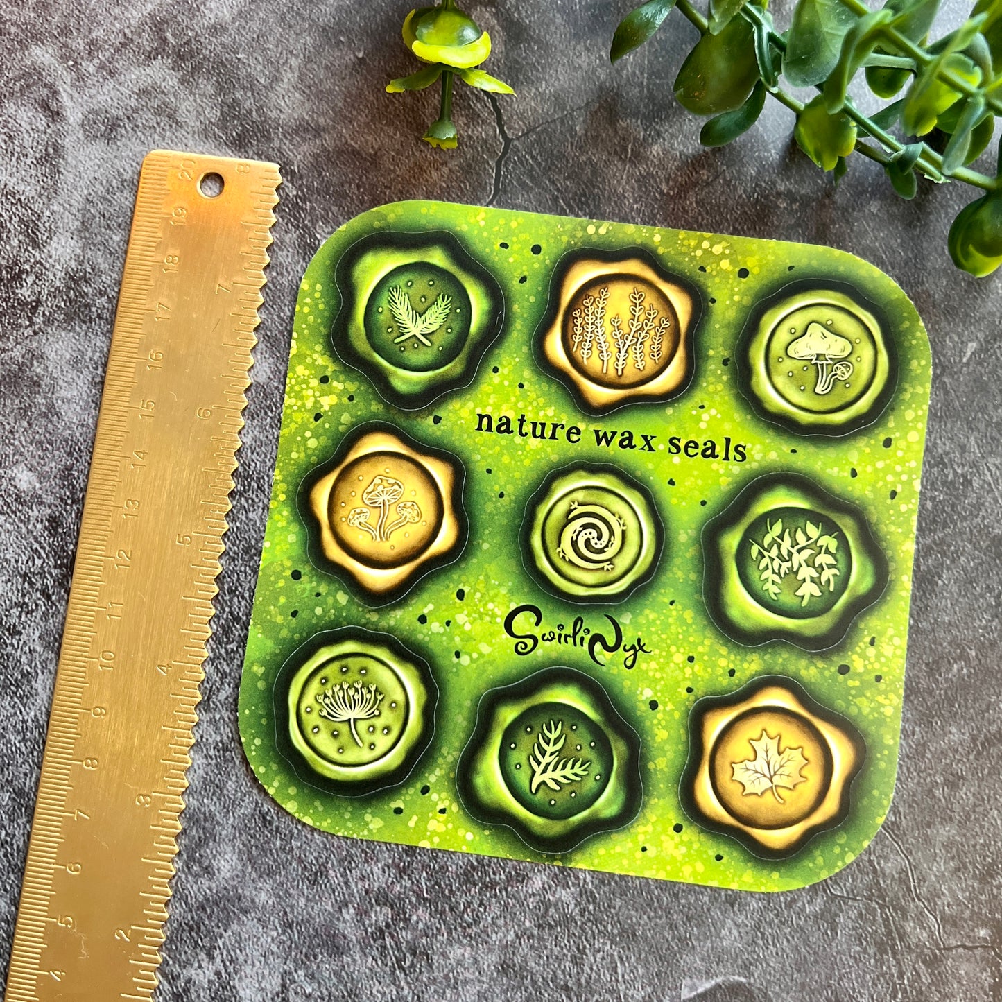 Nature Wax Seal Sticker Sheet