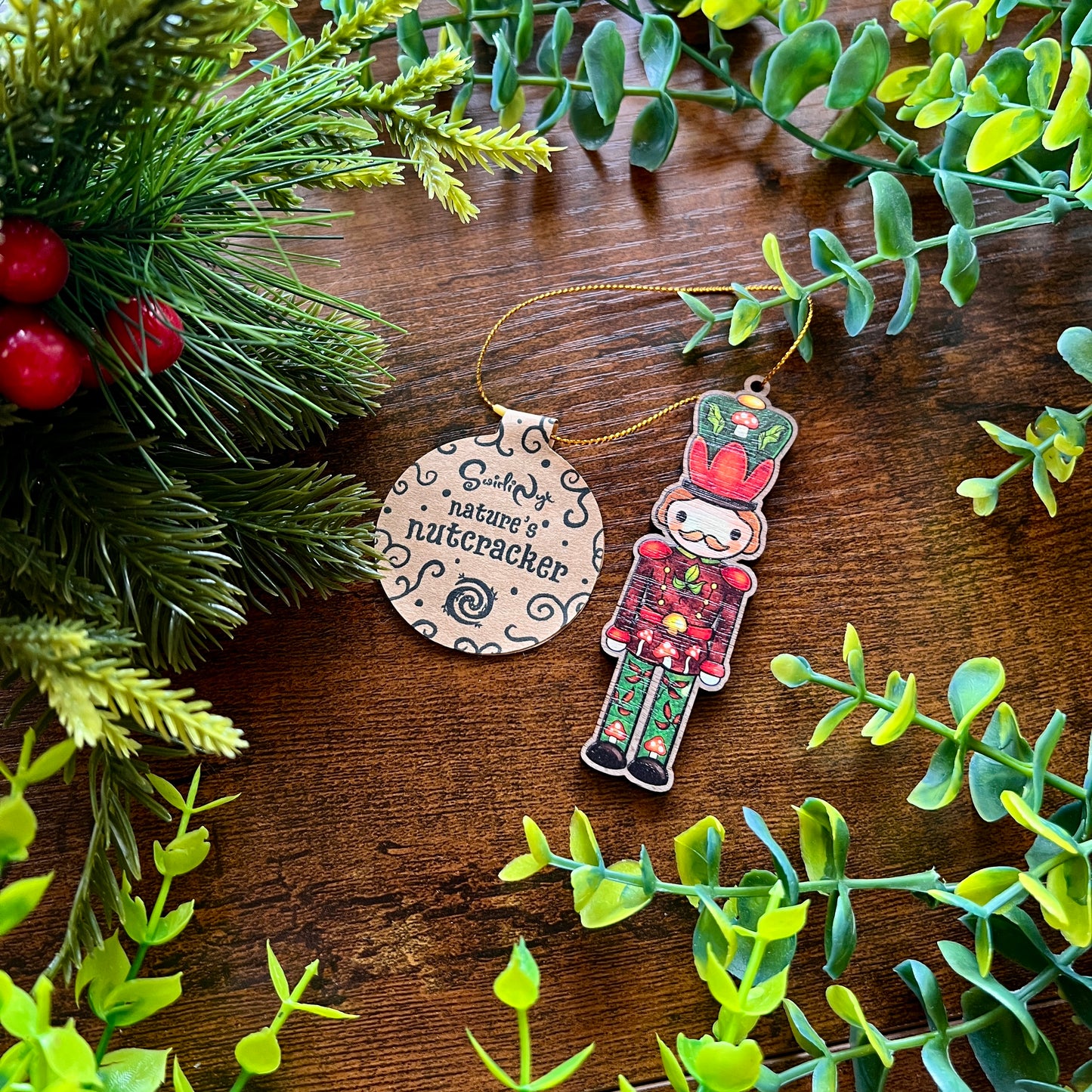 'Hans' Nature's Nutcracker Wooden Decoration