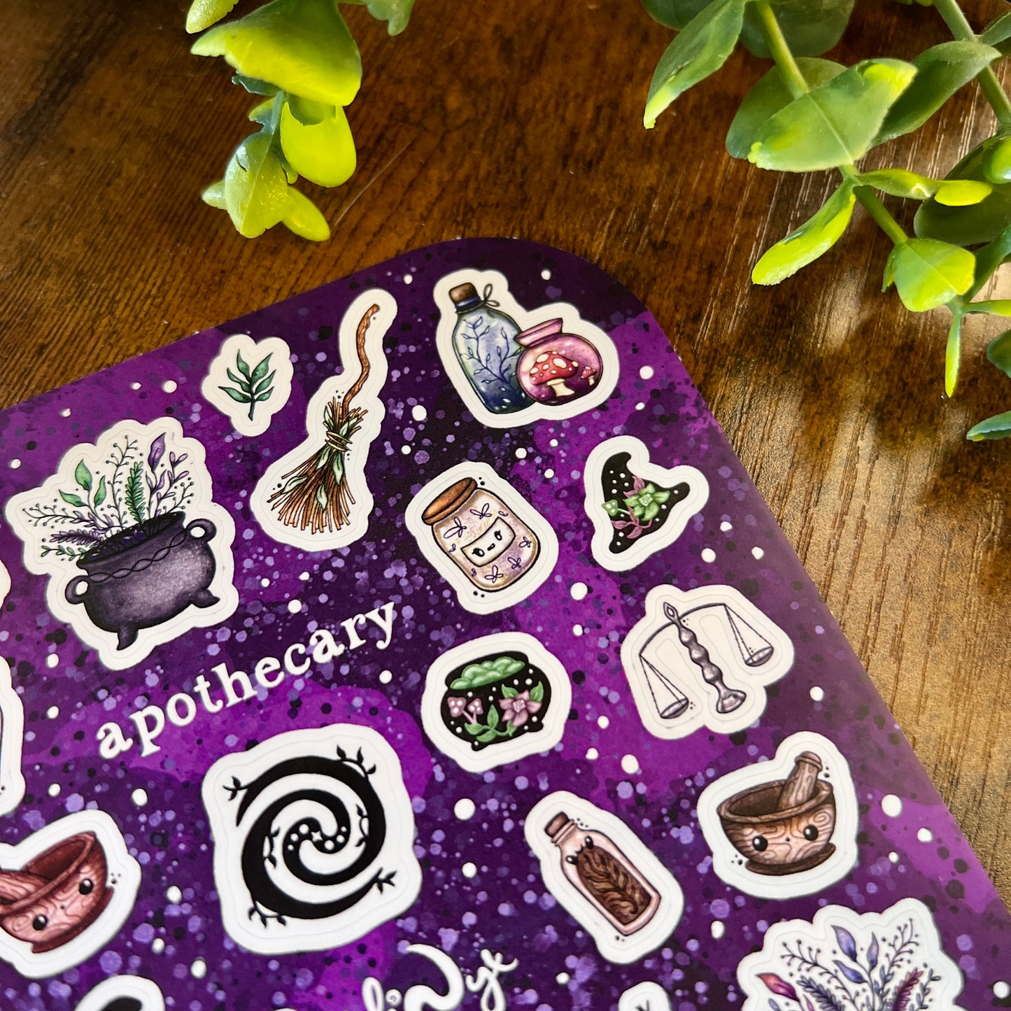 Purple Apothecary Sticker Sheet