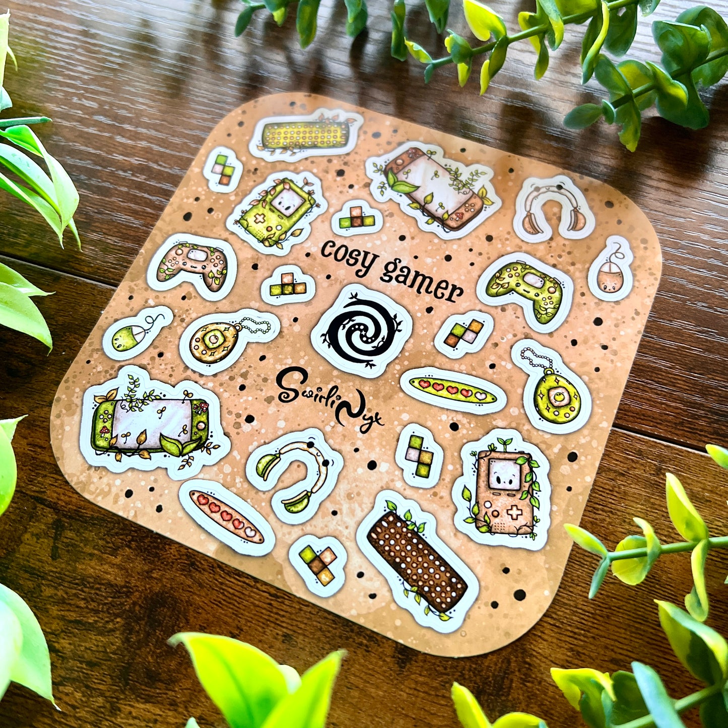 Neutral Cosy Gamer Sticker Sheet