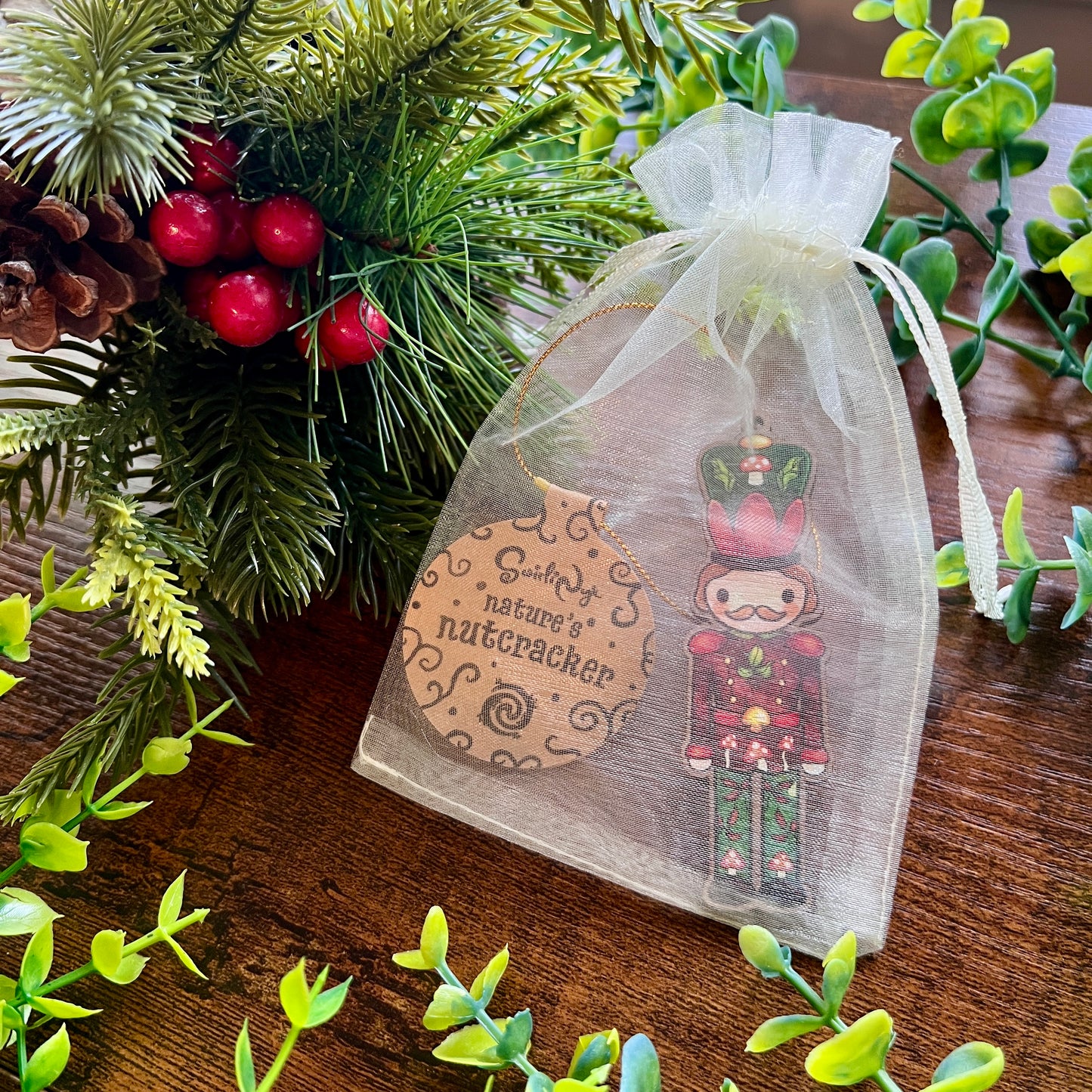 'Hans' Nature's Nutcracker Wooden Decoration