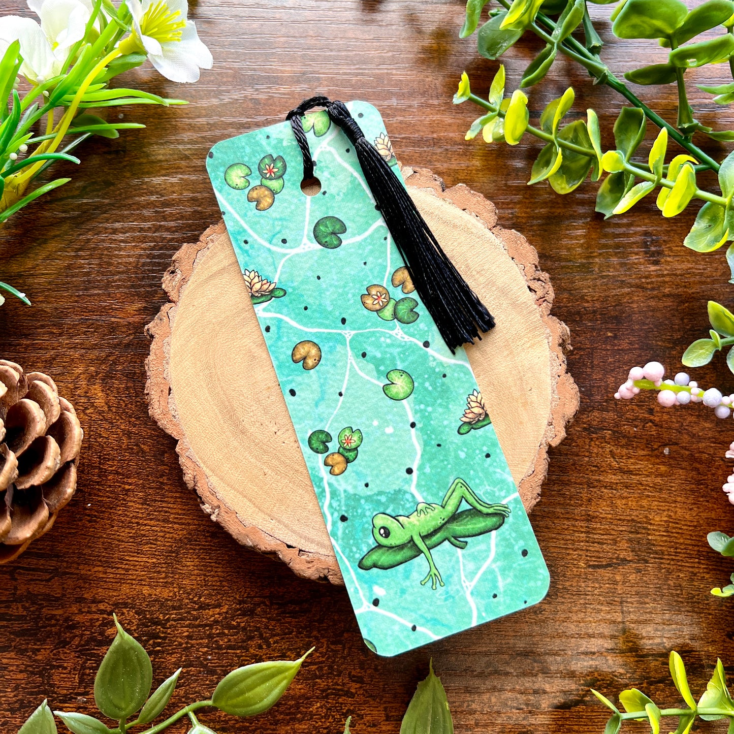 SECOND Classic Lily Pad Frog Bookmark