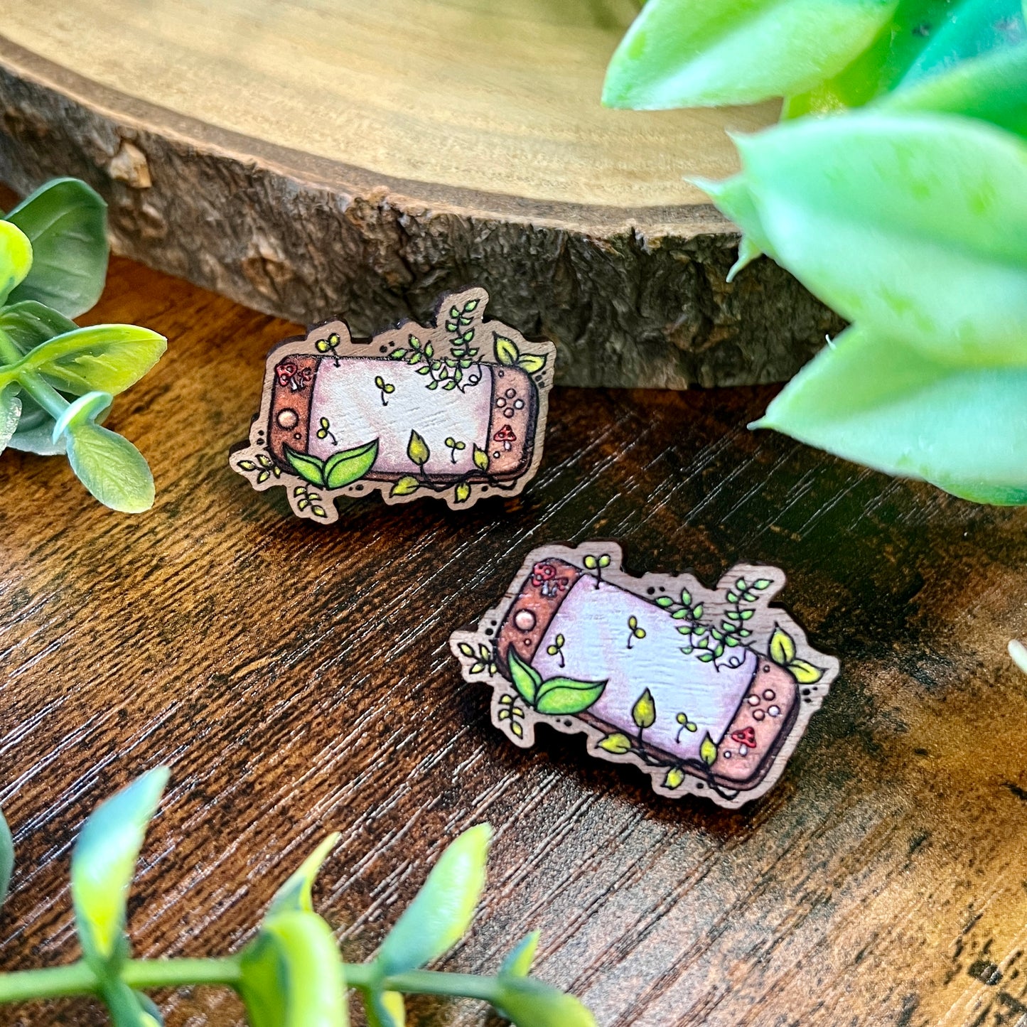 Cosy Gamer Wooden Pin