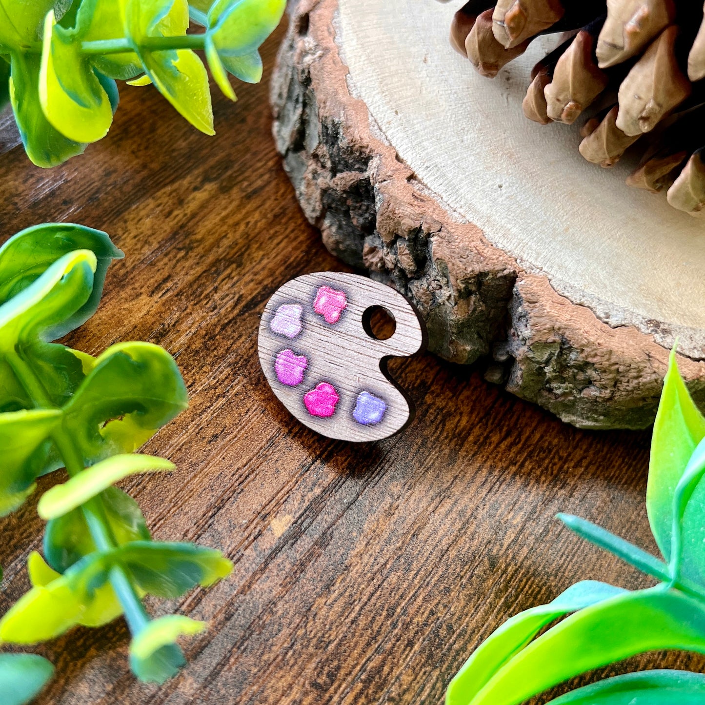Twilight Paint Palette Wooden Pin