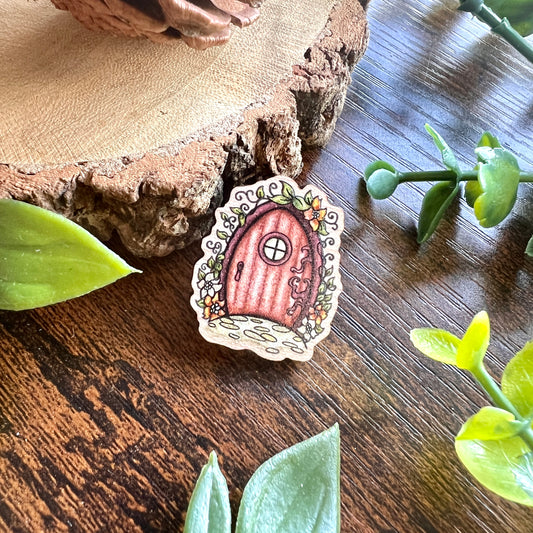 Fairy Door Wooden Pin