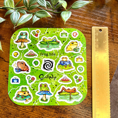 Tropical Frog Life Sticker Sheet