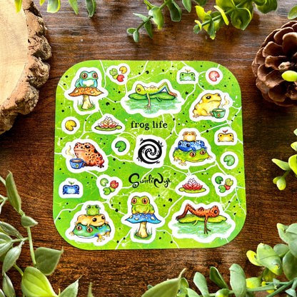 Tropical Frog Life Sticker Sheet