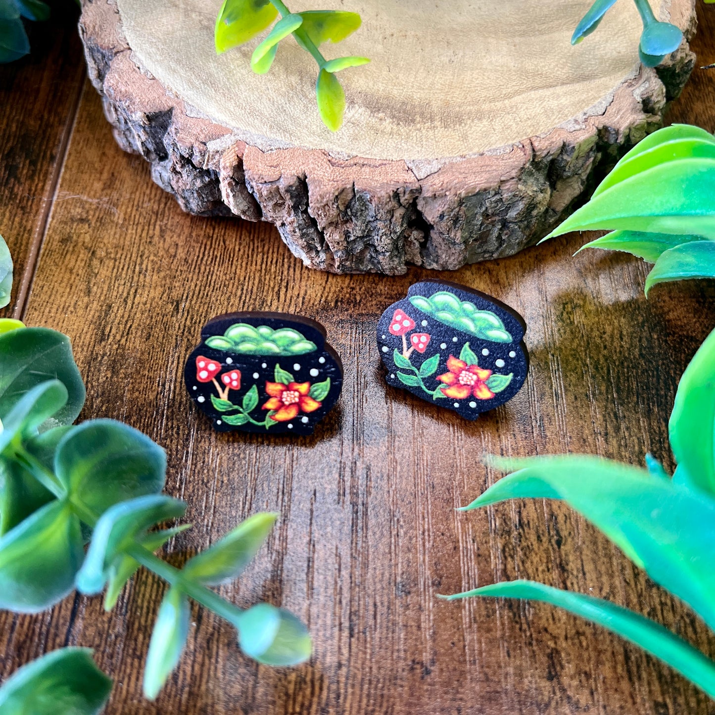 Cauldron Wooden Pin