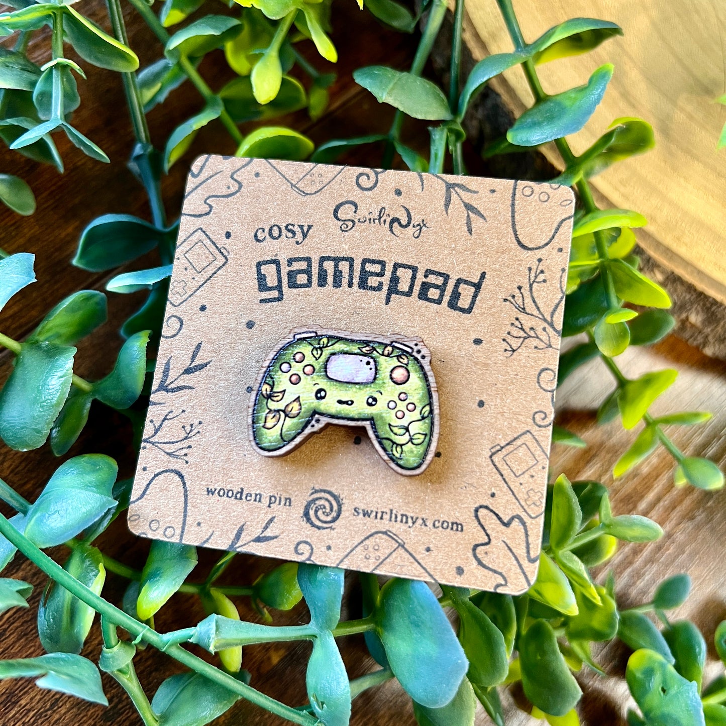 Cosy Gamepad Wooden Pin