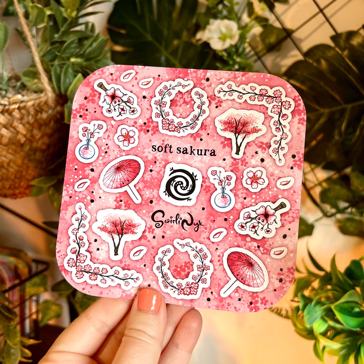 Pink Soft Sakura Sticker Sheet