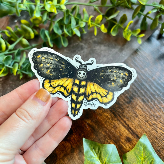 Death Moth Clear Sticker