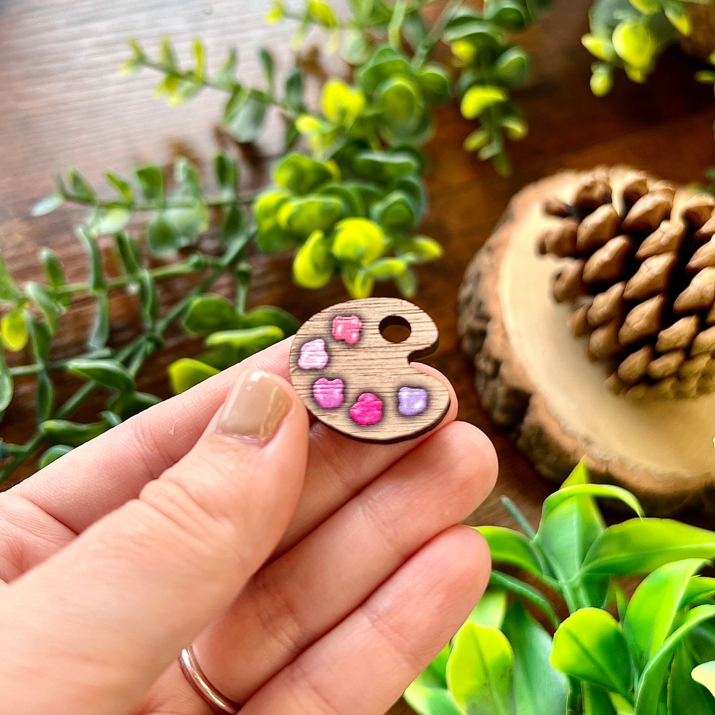 Twilight Paint Palette Wooden Pin