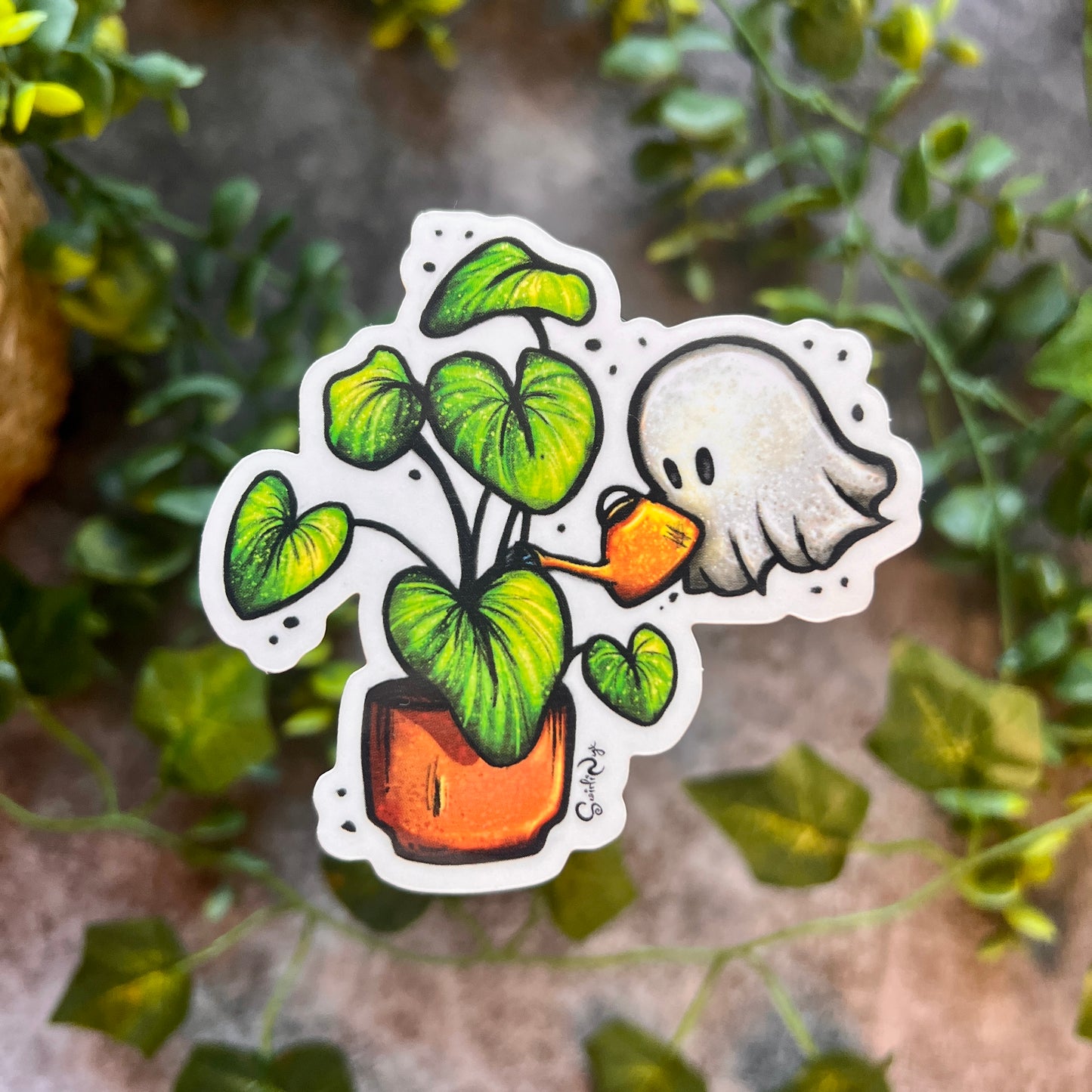 Plant Ghost Clear Sticker