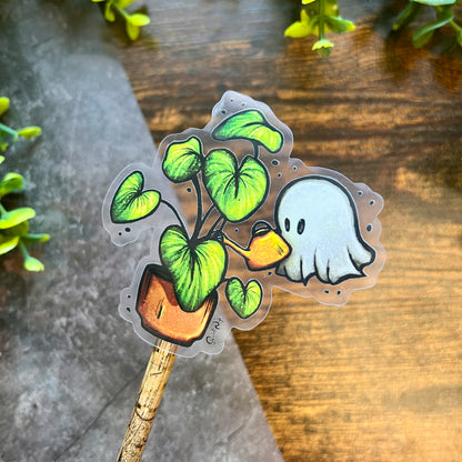Plant Ghost Clear Sticker
