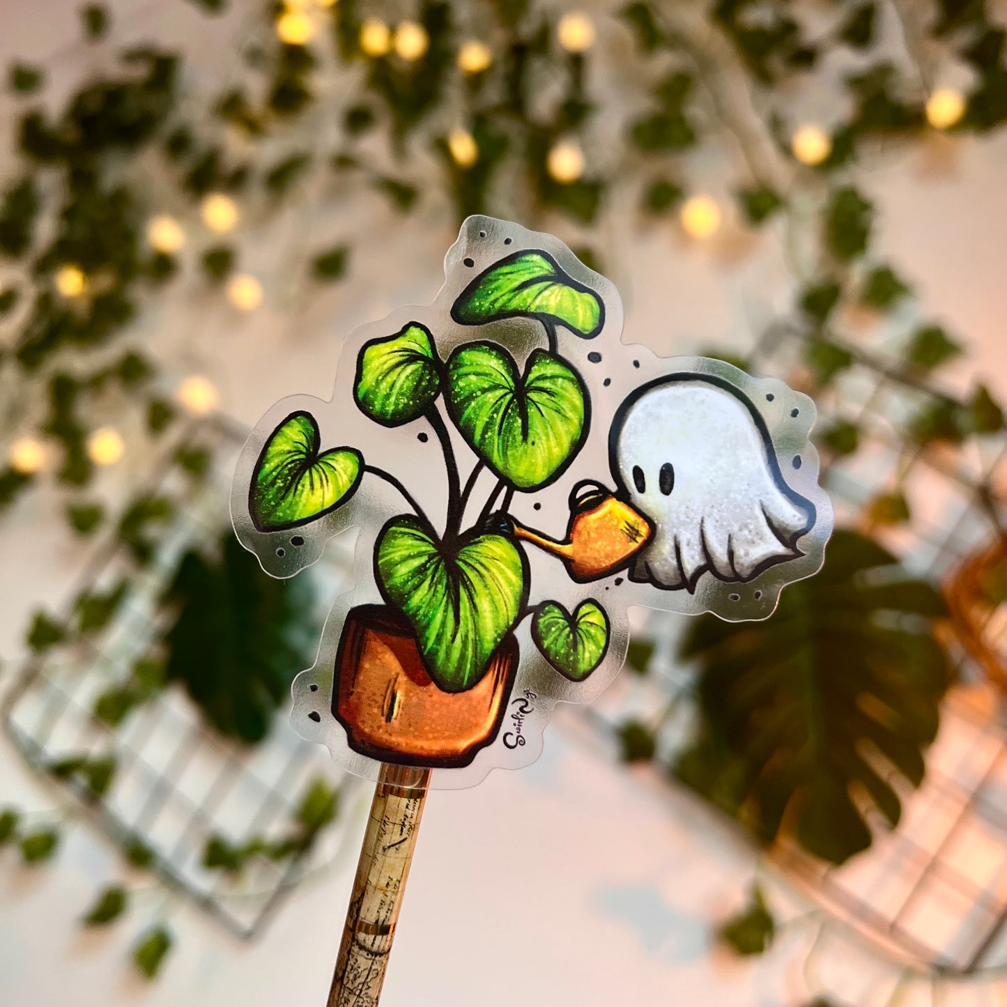 Plant Ghost Clear Sticker