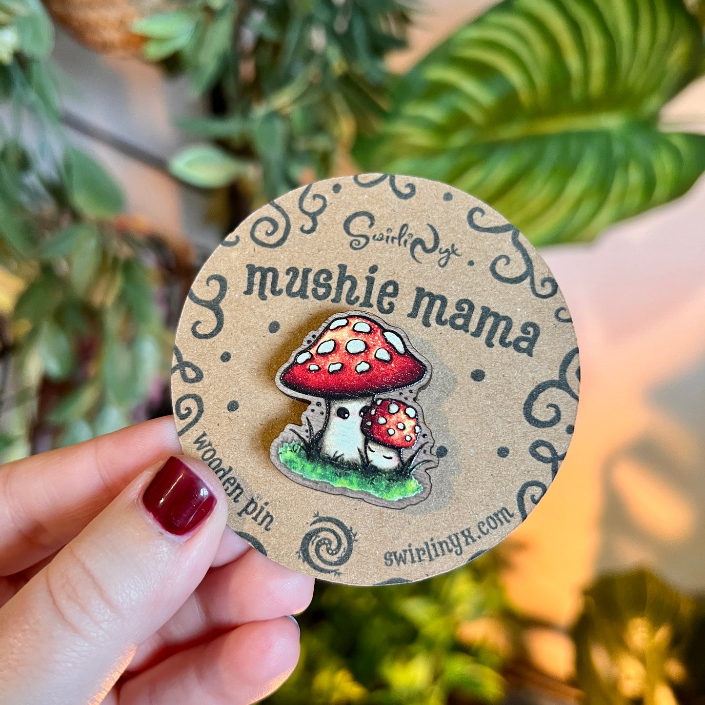 Mushie Mama Wooden Pin