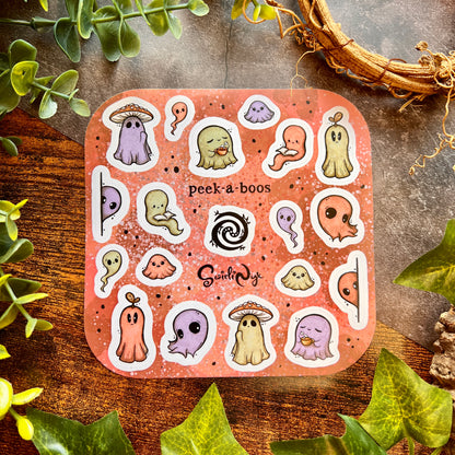 Colourful Peek-a-Boos Sticker Sheet
