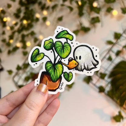 Plant Ghost Clear Sticker