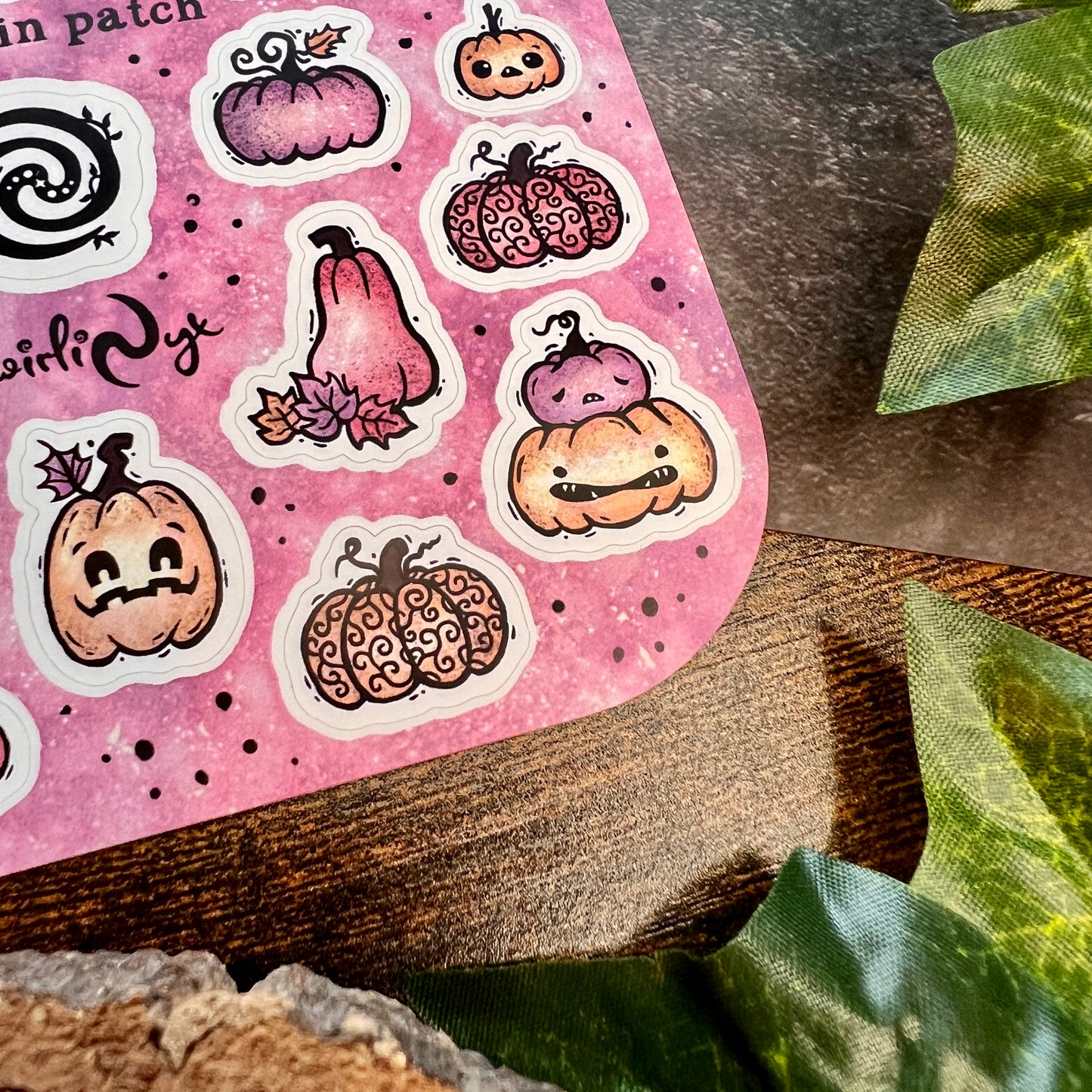 Pastel Pumpkin Patch Sticker Sheet