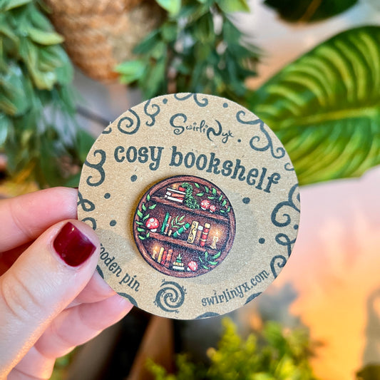 Bookshelf Wooden Pin