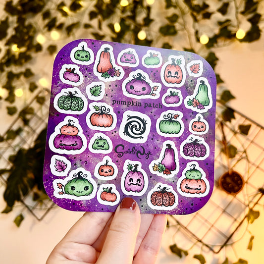 Purple Pumpkin Patch Sticker Sheet