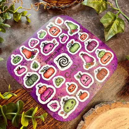Purple Pumpkin Patch Sticker Sheet