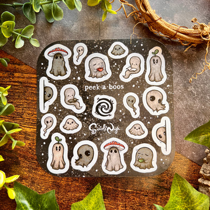 Dark Peek-a-Boos Sticker Sheet