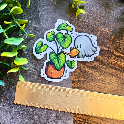 Plant Ghost Clear Sticker