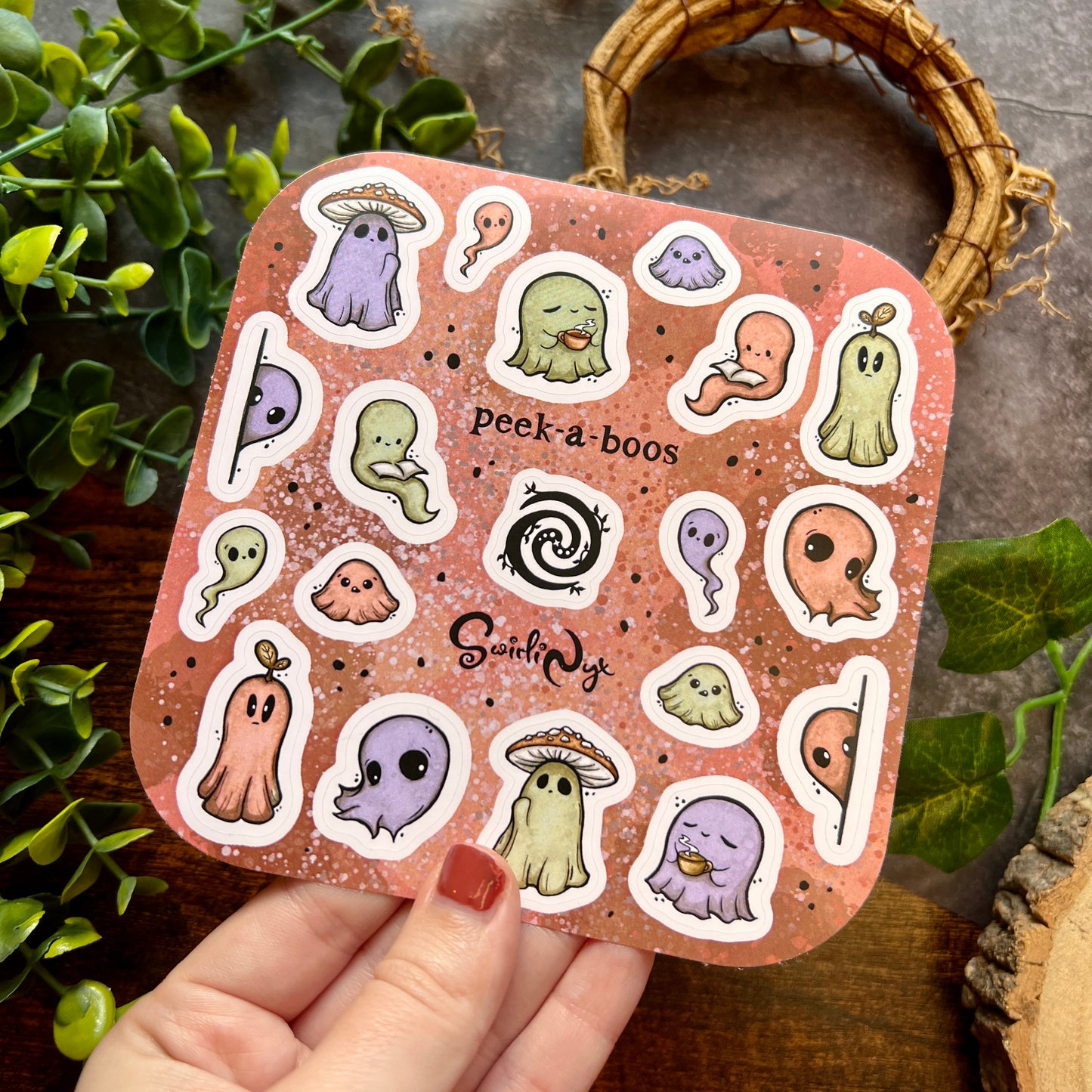 Colourful Peek-a-Boos Sticker Sheet