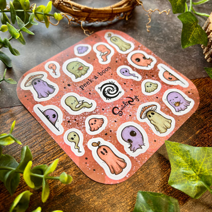 Colourful Peek-a-Boos Sticker Sheet