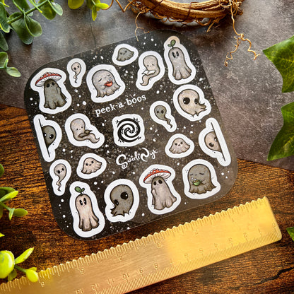 Dark Peek-a-Boos Sticker Sheet