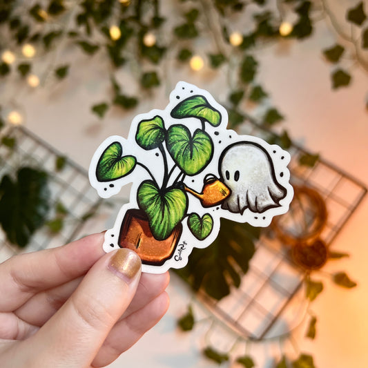 Plant Ghost Clear Sticker